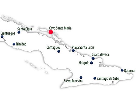 Cayo Santa Maria, Cuba Map